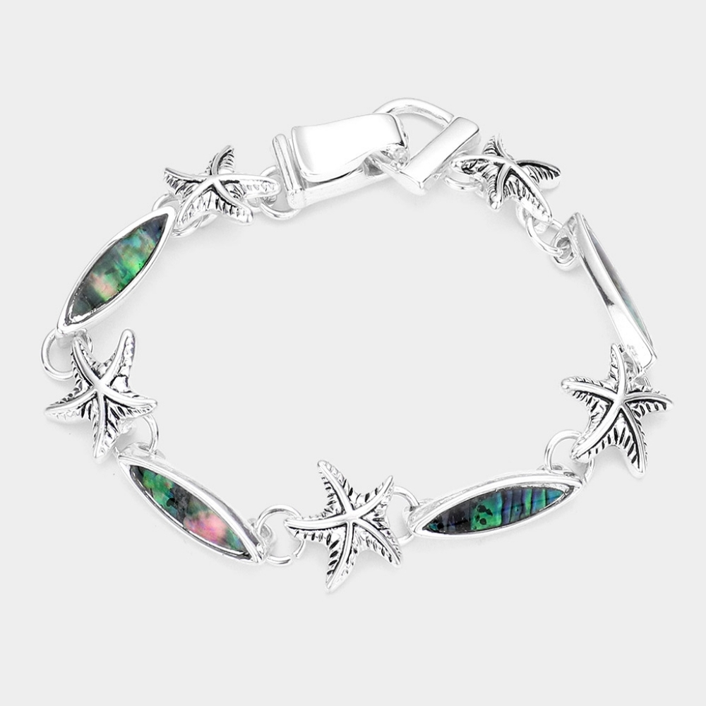 Starfish Abolone shell bracelet